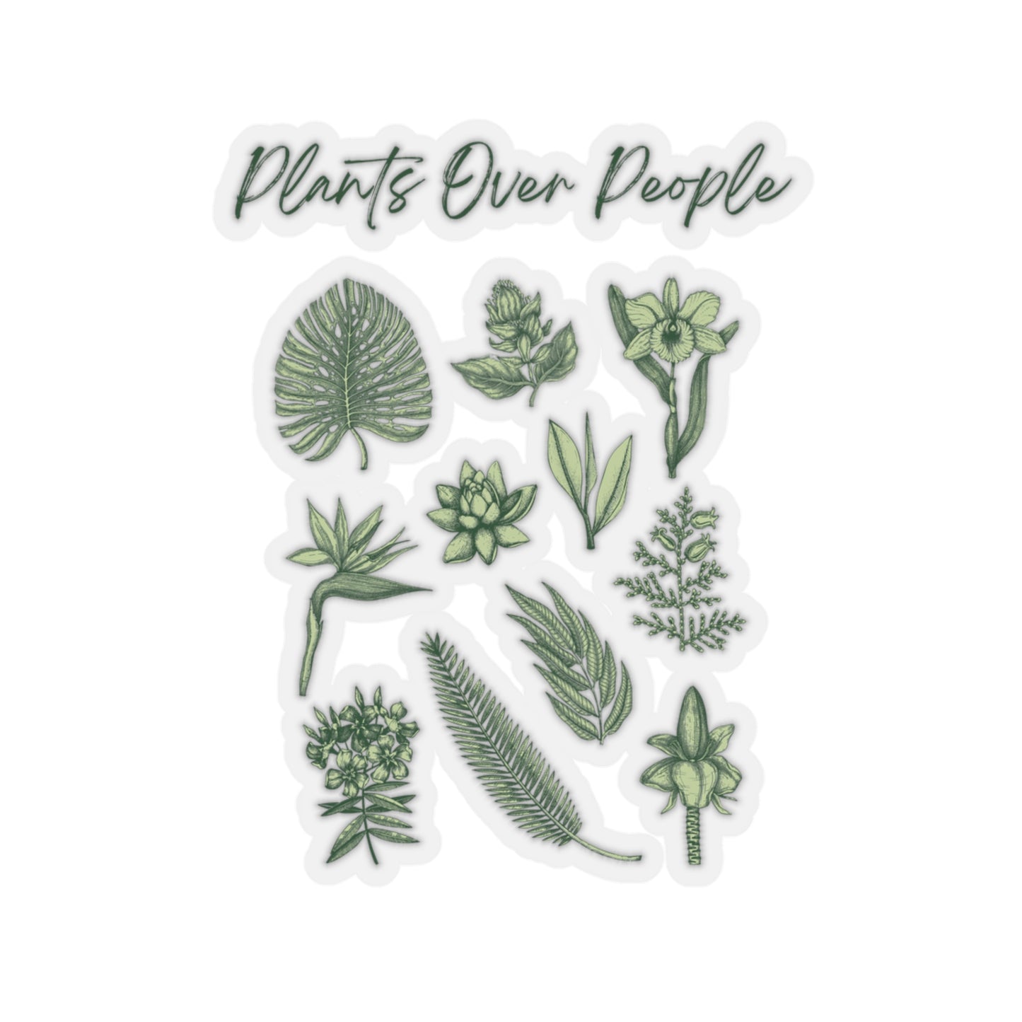 Plants Over People Stickers