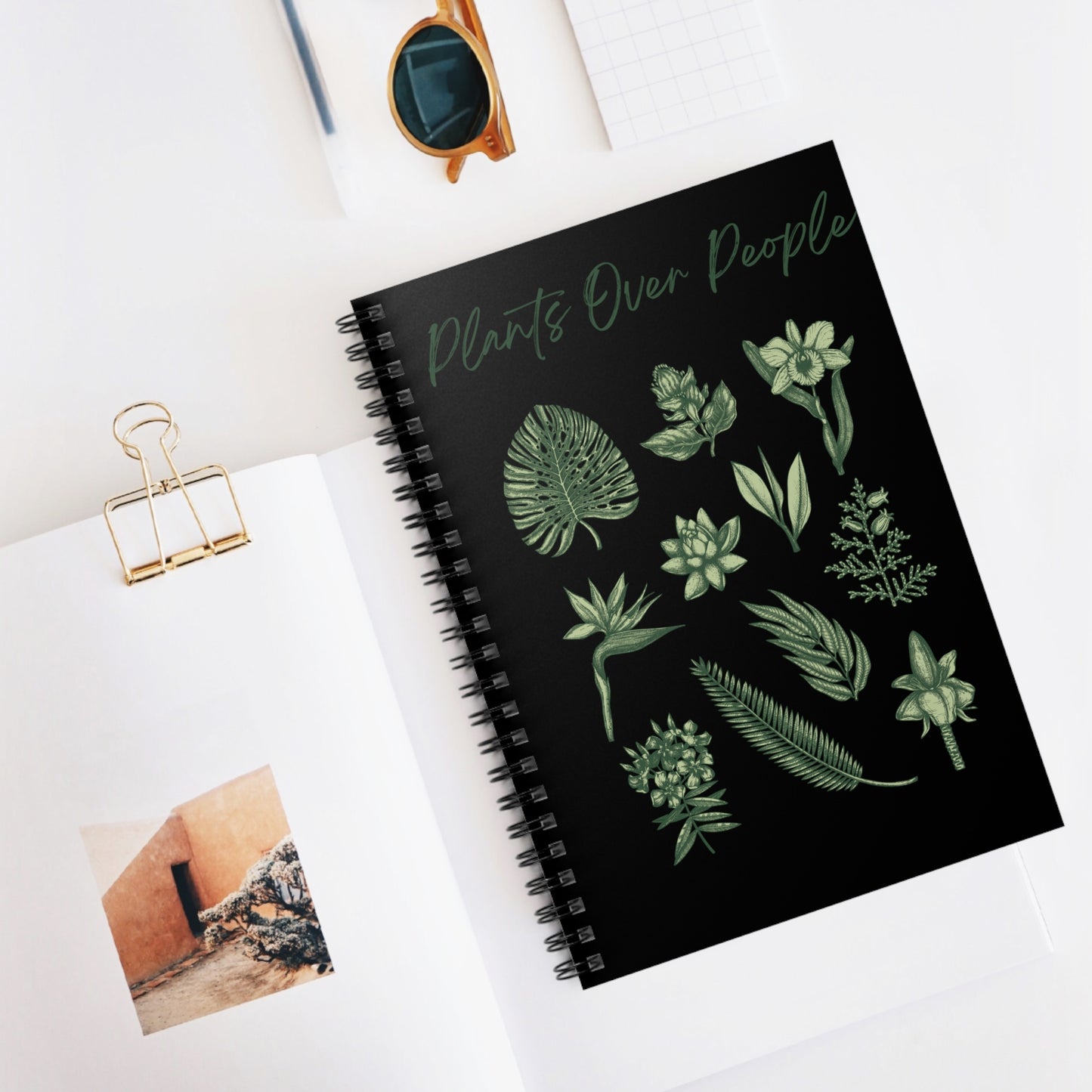 Plants Over People Spiral Notebook - Ruled Line
