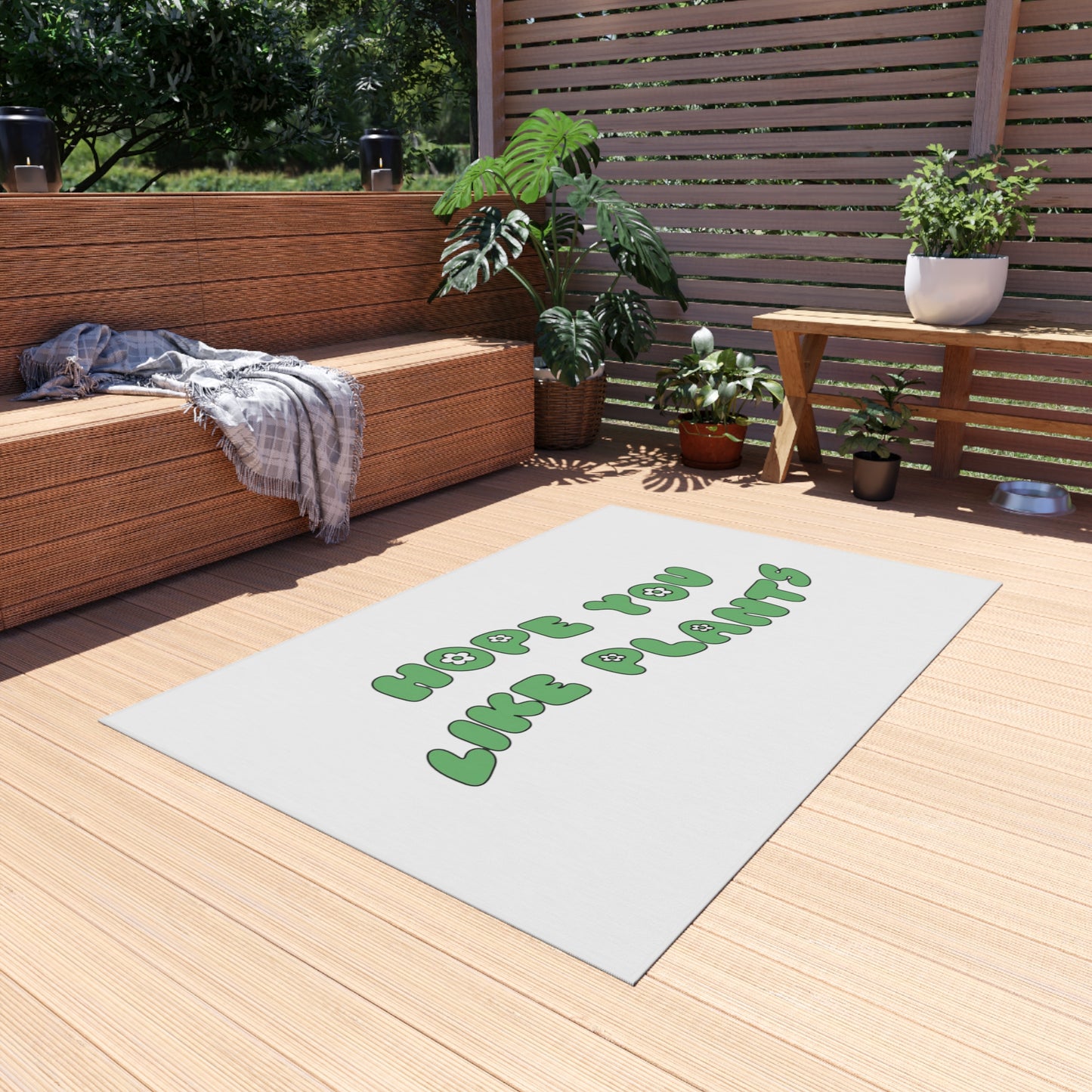 Hope You Like Plants Outdoor Rug