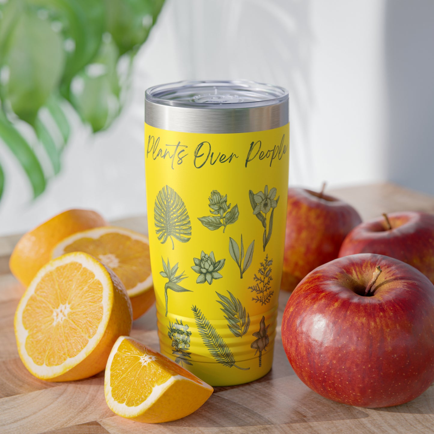 Plants Over People Ringneck Tumbler, 20oz