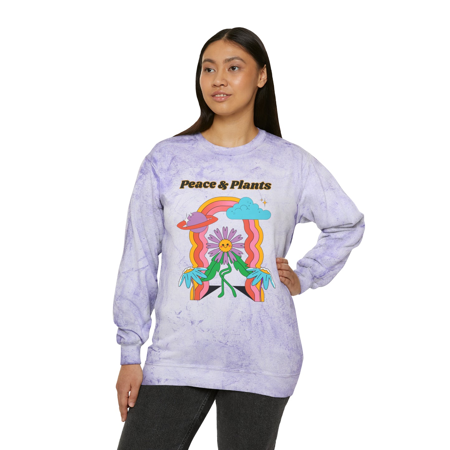 Peace & Plants Color Blast Crewneck