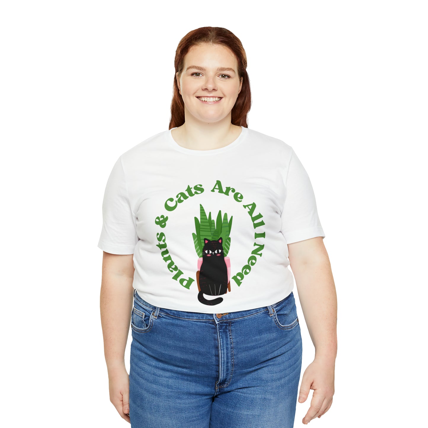 Plants & Cats Are All I Need Unisex Jersey Tee