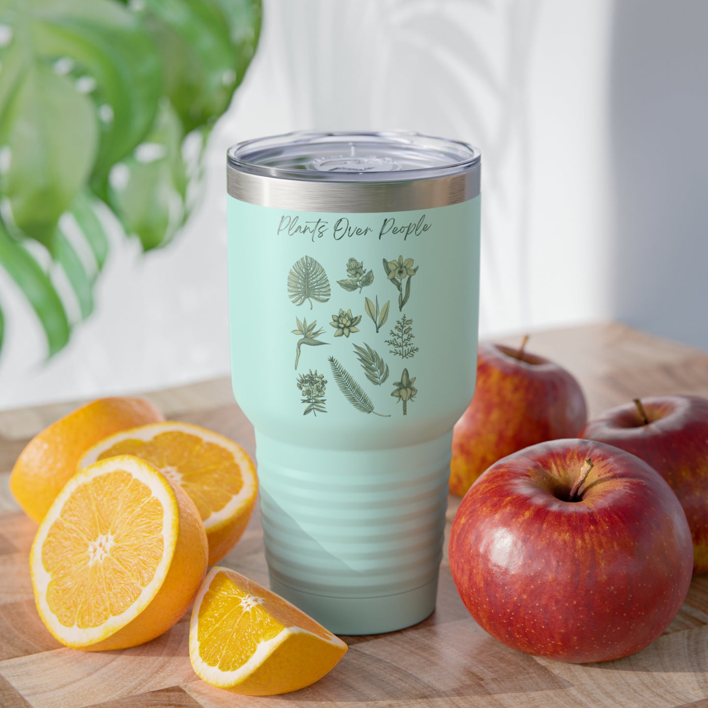 Plants Over People Ringneck Tumbler, 30oz