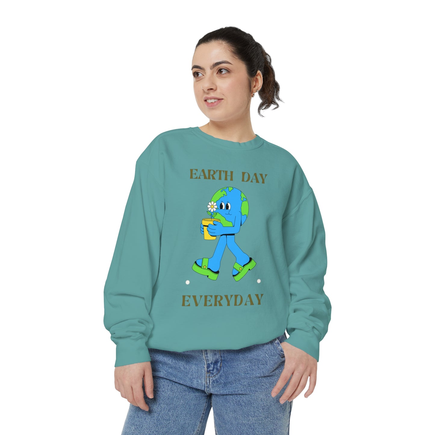 Earth Day Everyday Unisex Garment-Dyed Sweatshirt