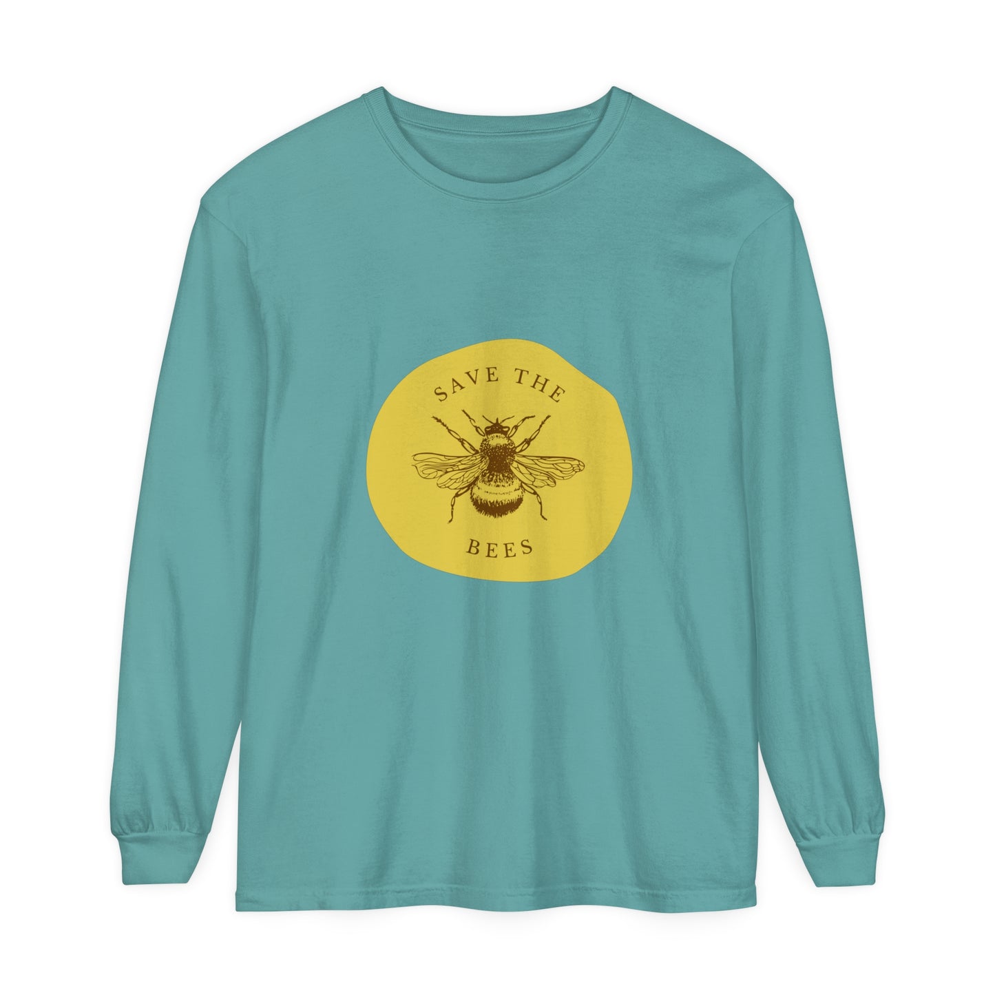Save The Bees Unisex Garment-dyed Long Sleeve
