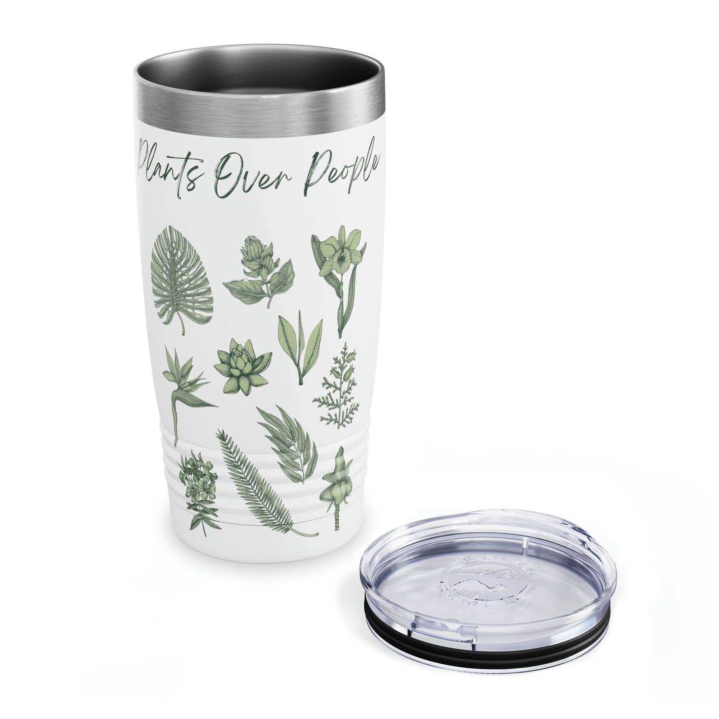 Plants Over People Ringneck Tumbler, 20oz