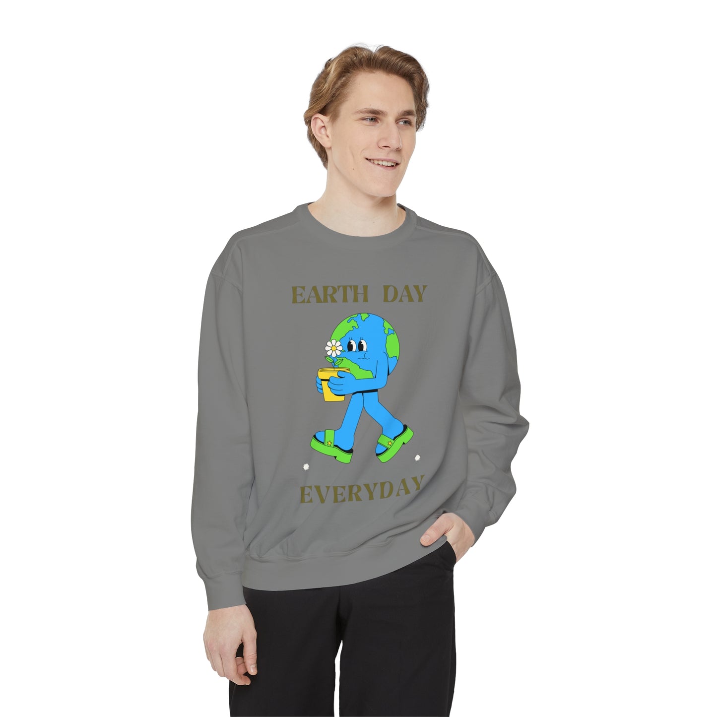 Earth Day Everyday Unisex Garment-Dyed Sweatshirt