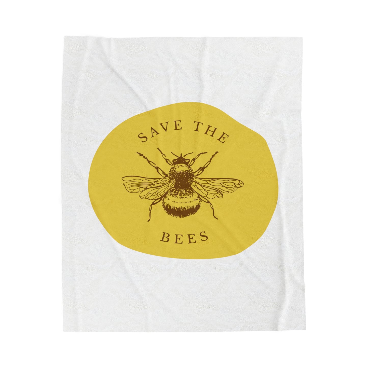 Save The Bees Velveteen Plush Blanket