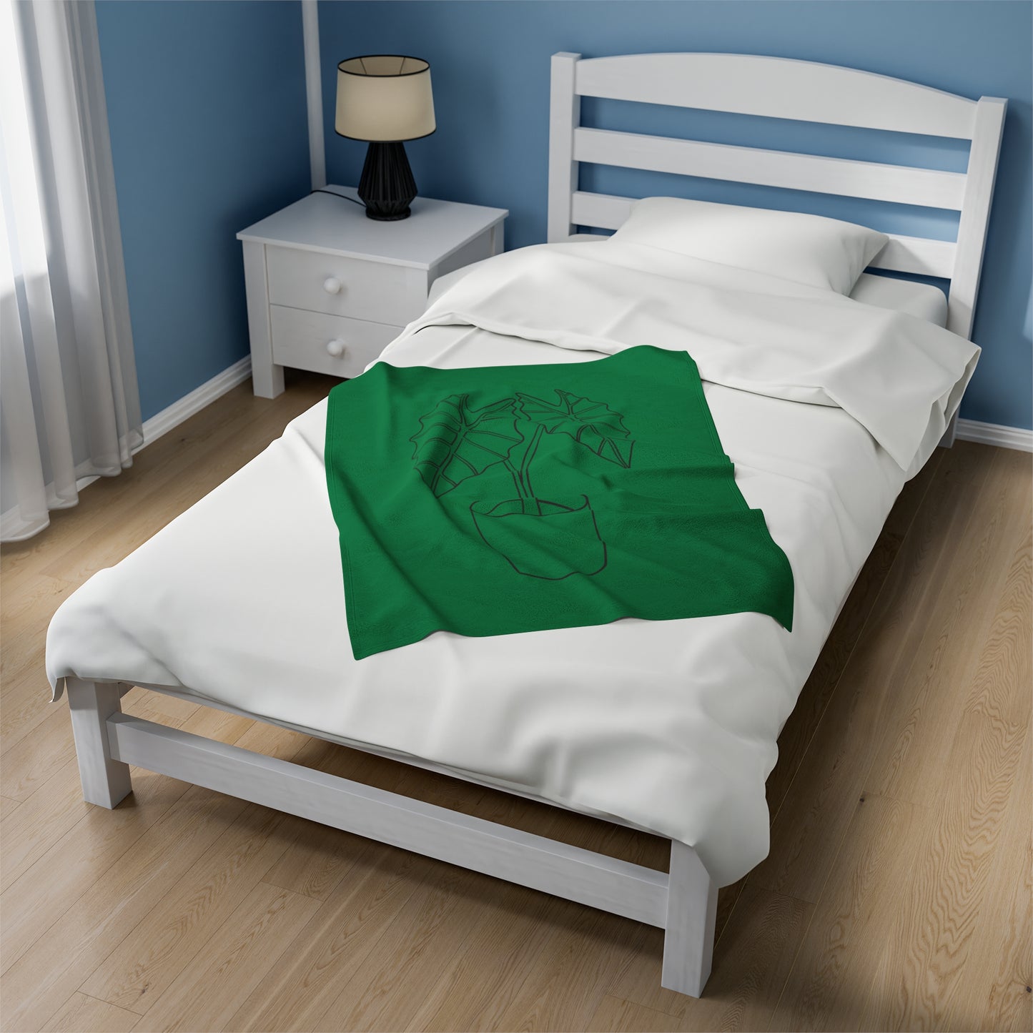 Alocasia Velveteen Plush Blanket