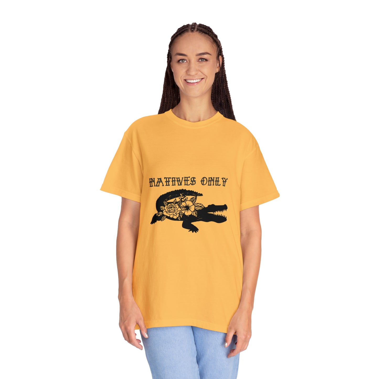 Natives Only Alligator Unisex Garment-Dyed T-shirt