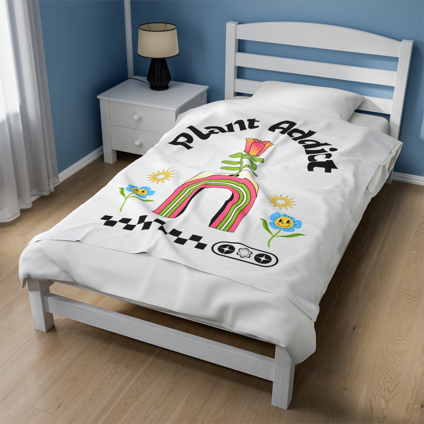 Plant Addict Velveteen Plush Blanket
