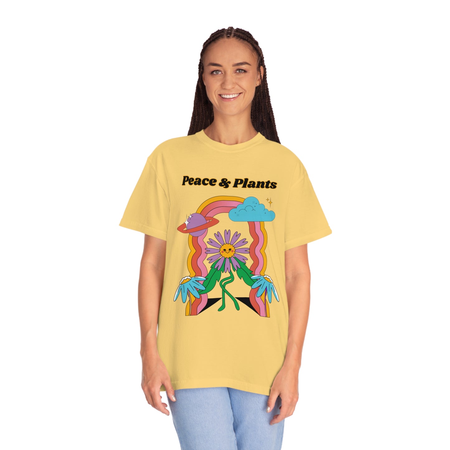 Peace & Plants Garment-Dyed T-shirt