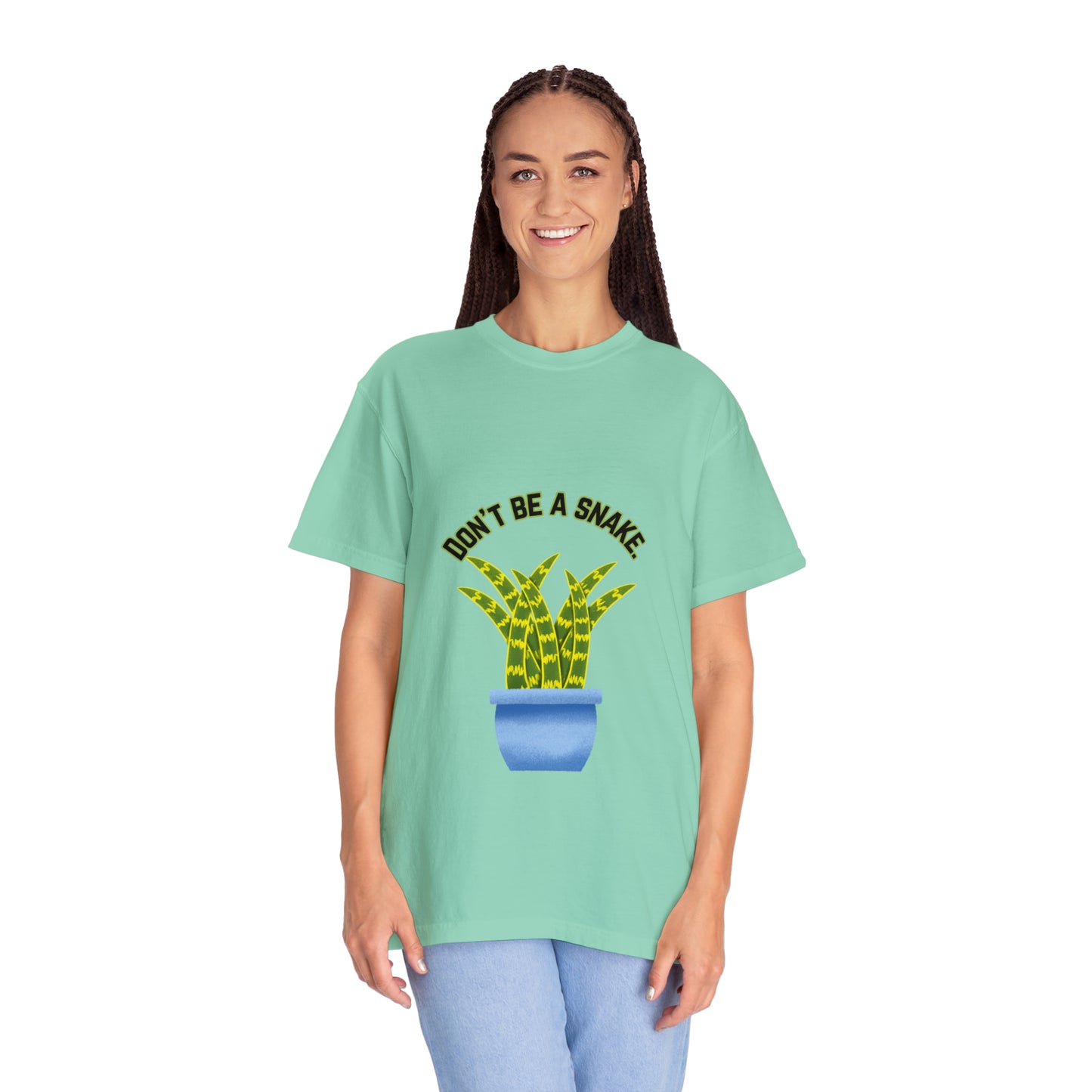 Don't Be A Snake Unisex Garment-Dyed T-shirt