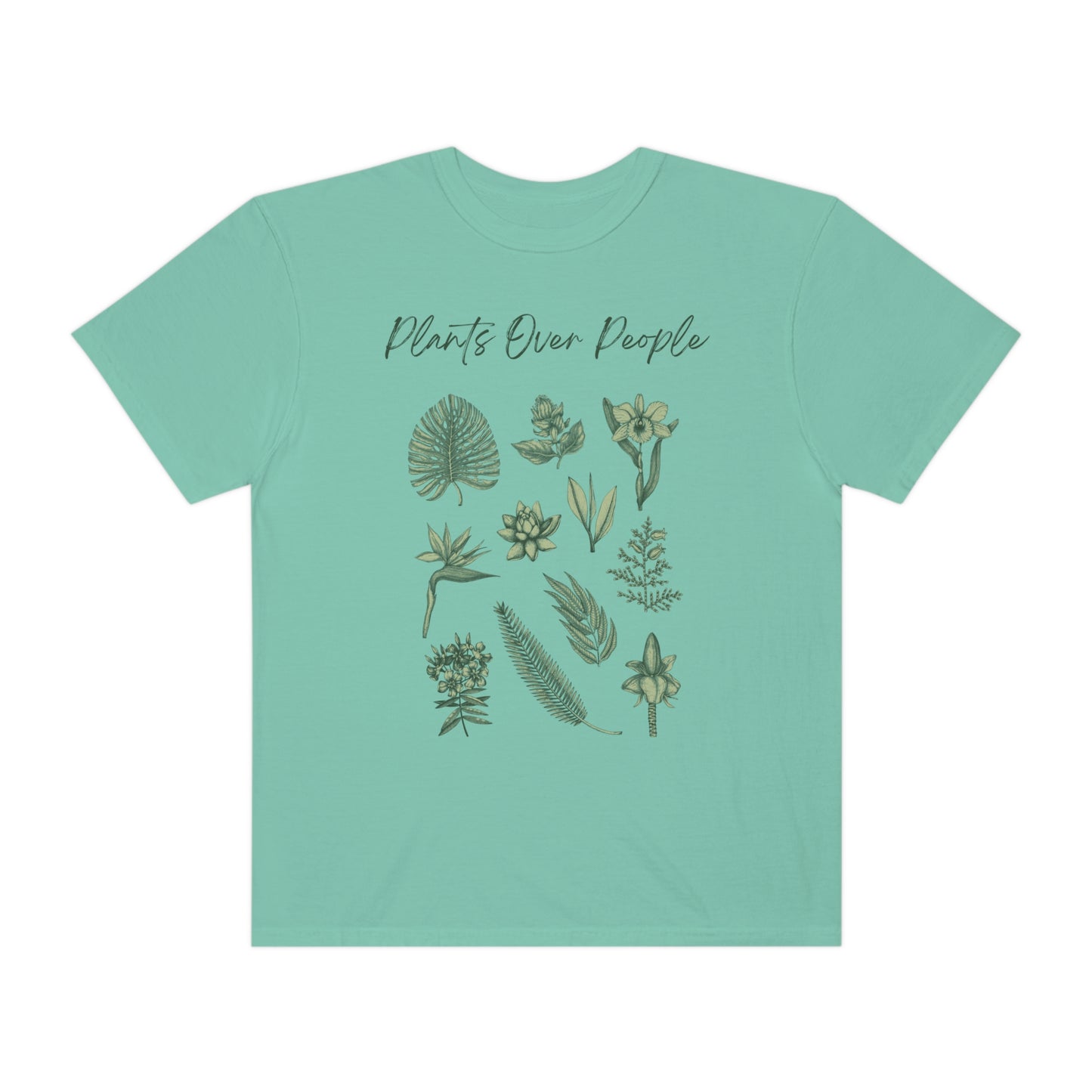 Plants Over People Unisex Garment-Dyed T-shirt