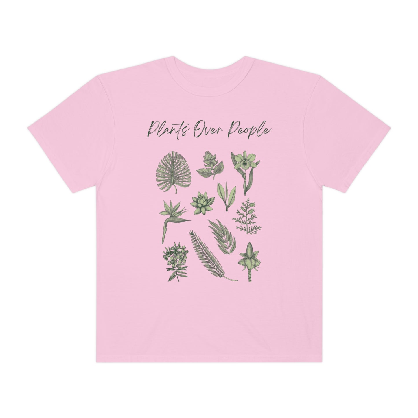 Plants Over People Unisex Garment-Dyed T-shirt