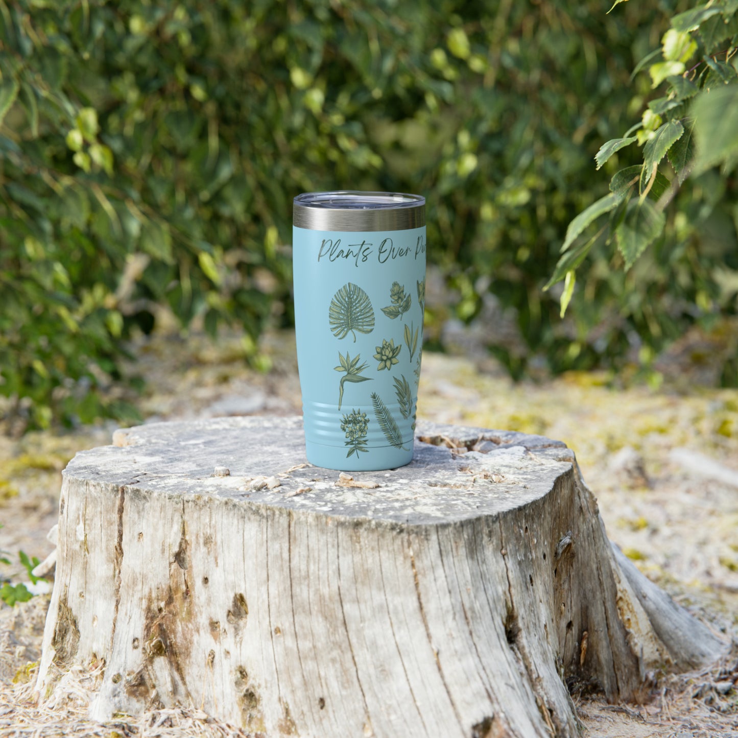 Plants Over People Ringneck Tumbler, 20oz