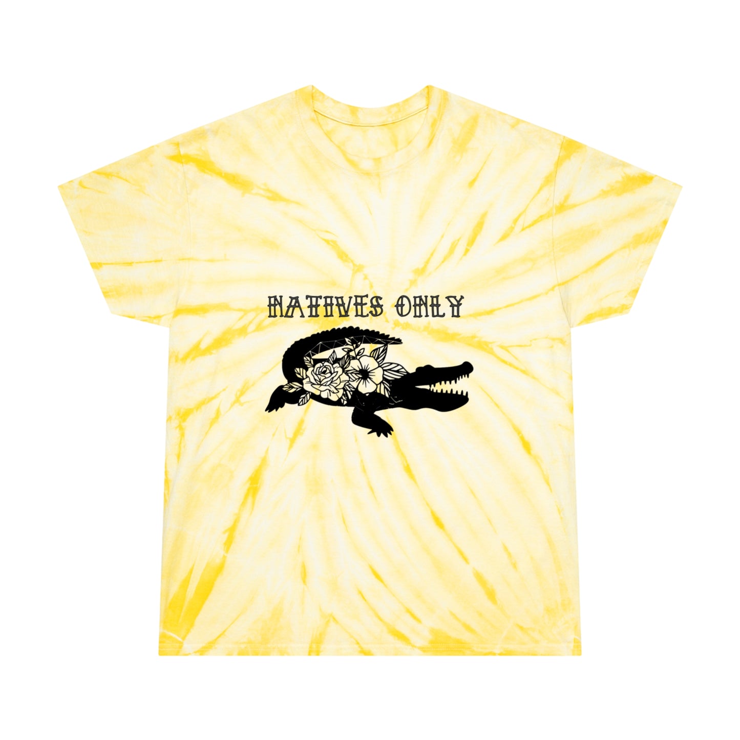 Natives Only Alligator Tie-Dye Tee, Cyclone