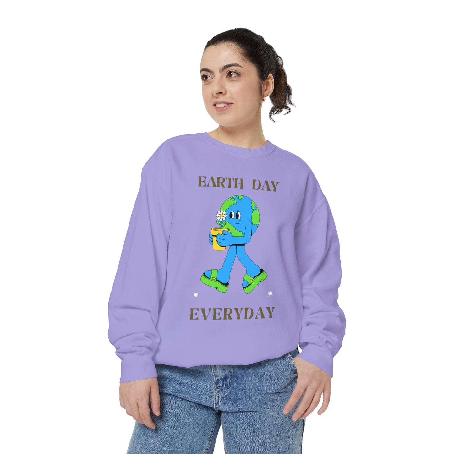 Earth Day Everyday Unisex Garment-Dyed Sweatshirt