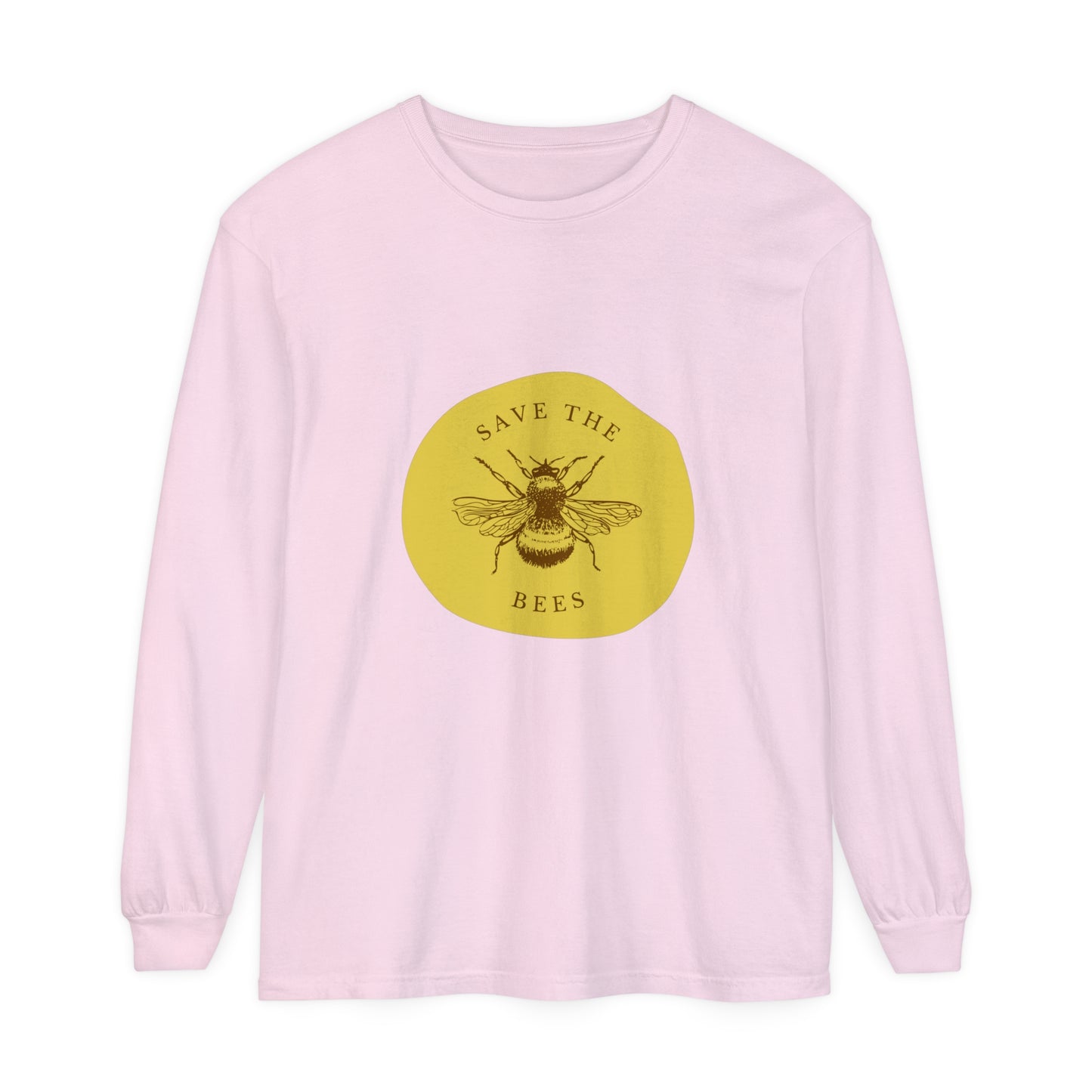 Save The Bees Unisex Garment-dyed Long Sleeve