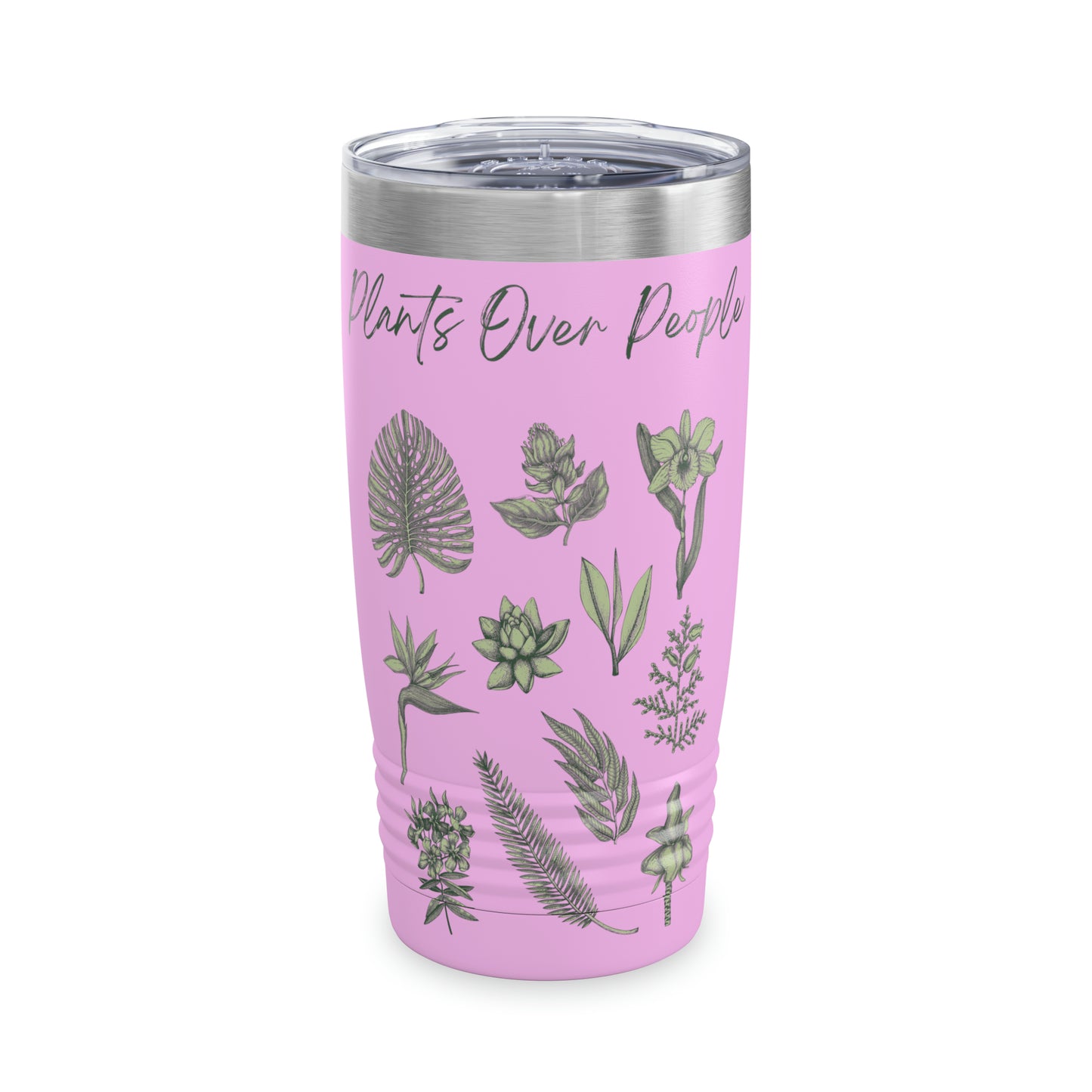 Plants Over People Ringneck Tumbler, 20oz
