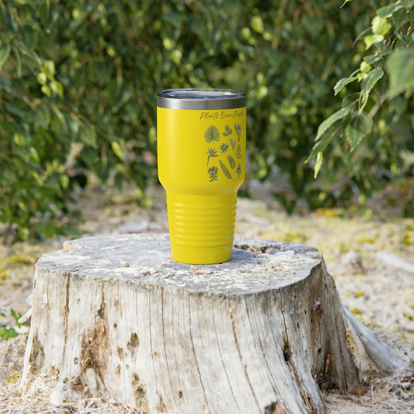Plants Over People Ringneck Tumbler, 30oz