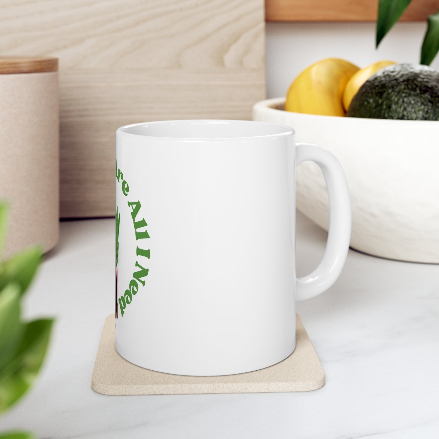 Plants & Cats Are All I Need Ceramic Mug