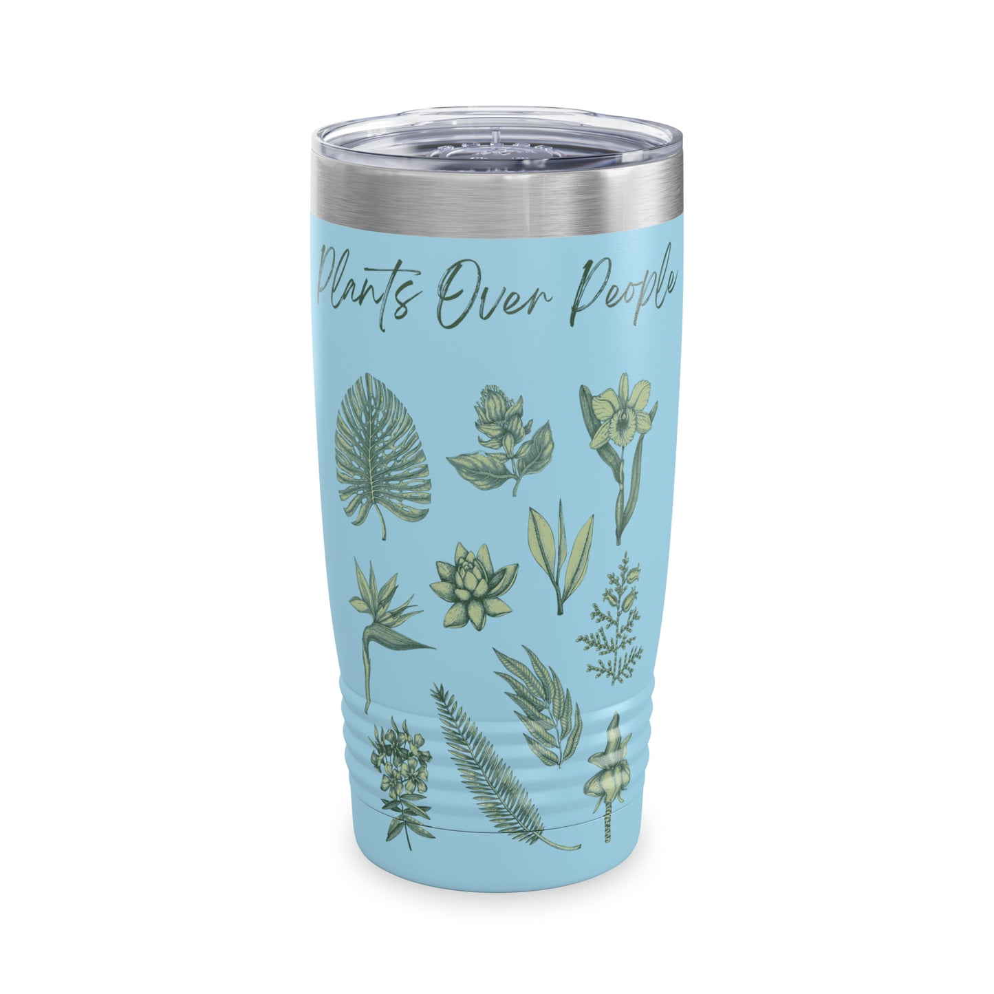 Plants Over People Ringneck Tumbler, 20oz