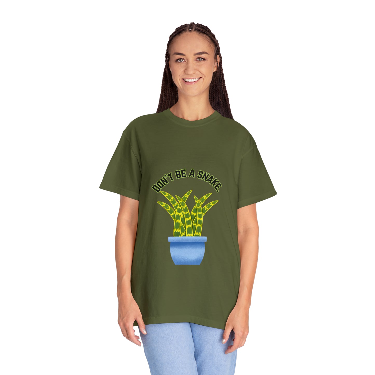 Don't Be A Snake Unisex Garment-Dyed T-shirt