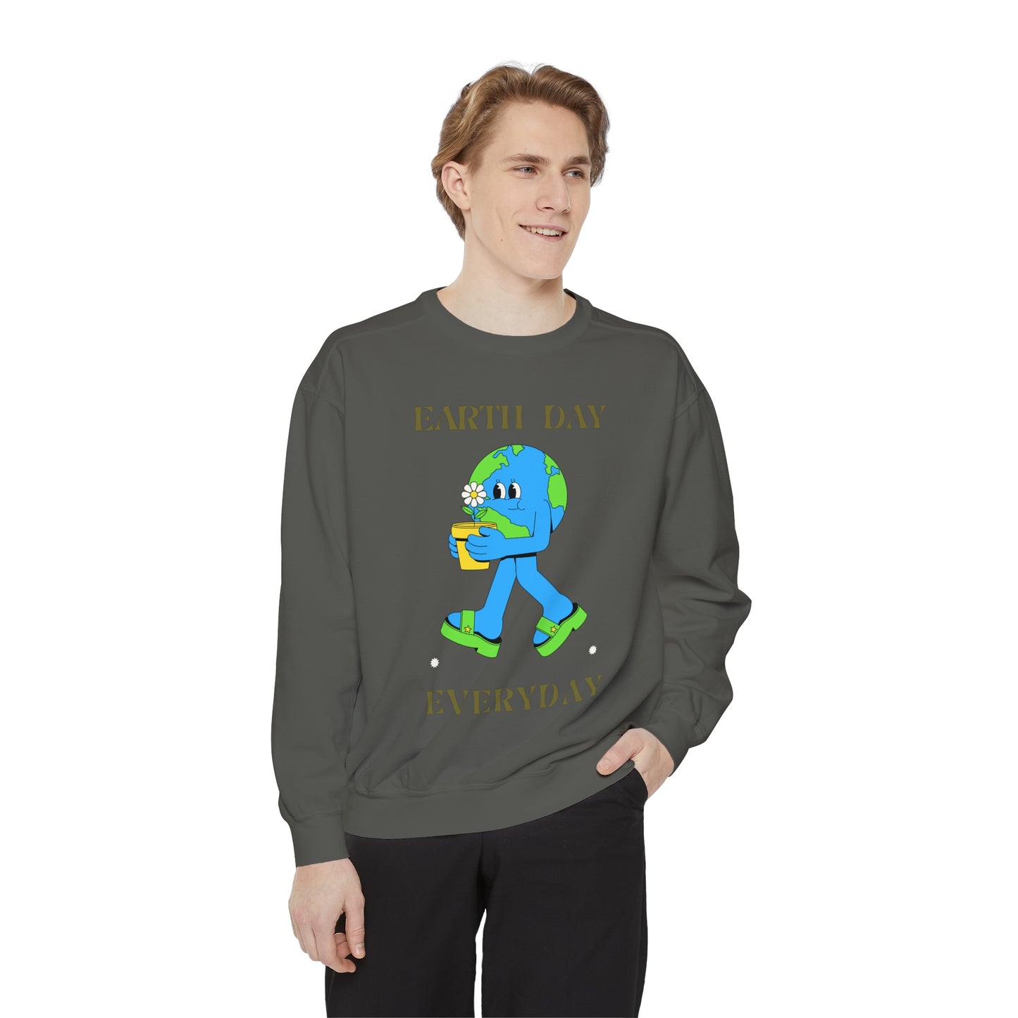 Earth Day Everyday Unisex Garment-Dyed Sweatshirt