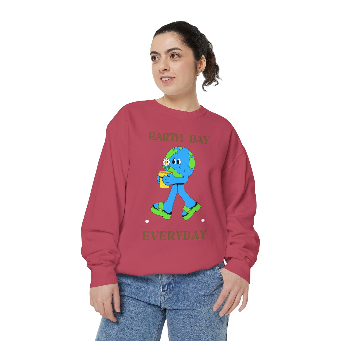 Earth Day Everyday Unisex Garment-Dyed Sweatshirt