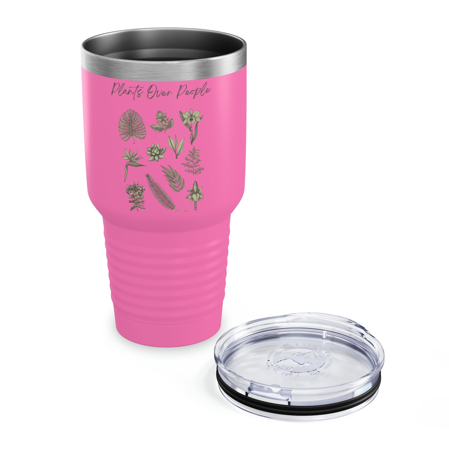Plants Over People Ringneck Tumbler, 30oz