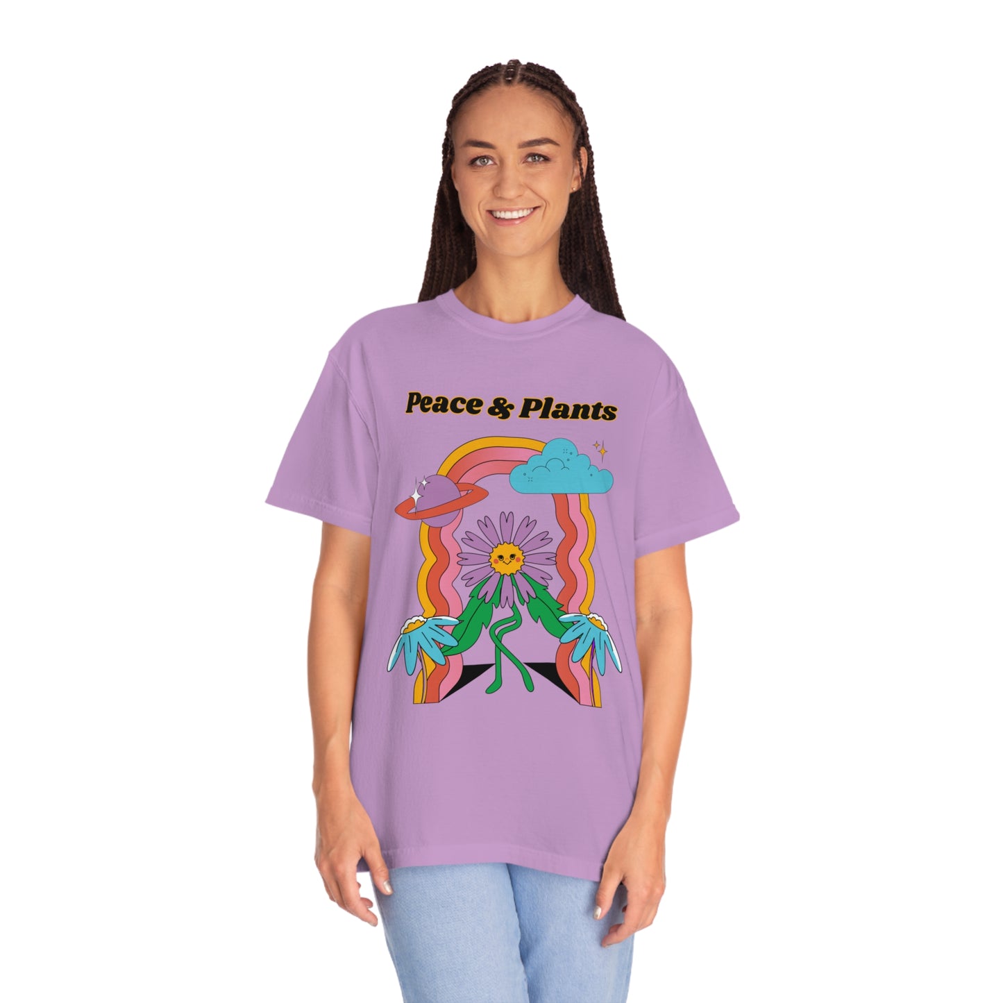 Peace & Plants Garment-Dyed T-shirt