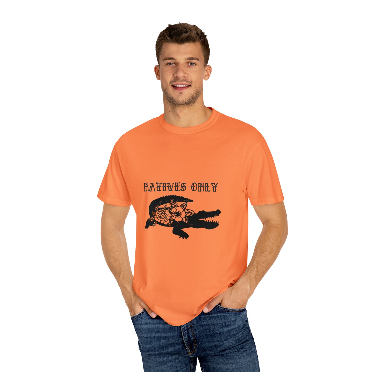 Natives Only Alligator Unisex Garment-Dyed T-shirt