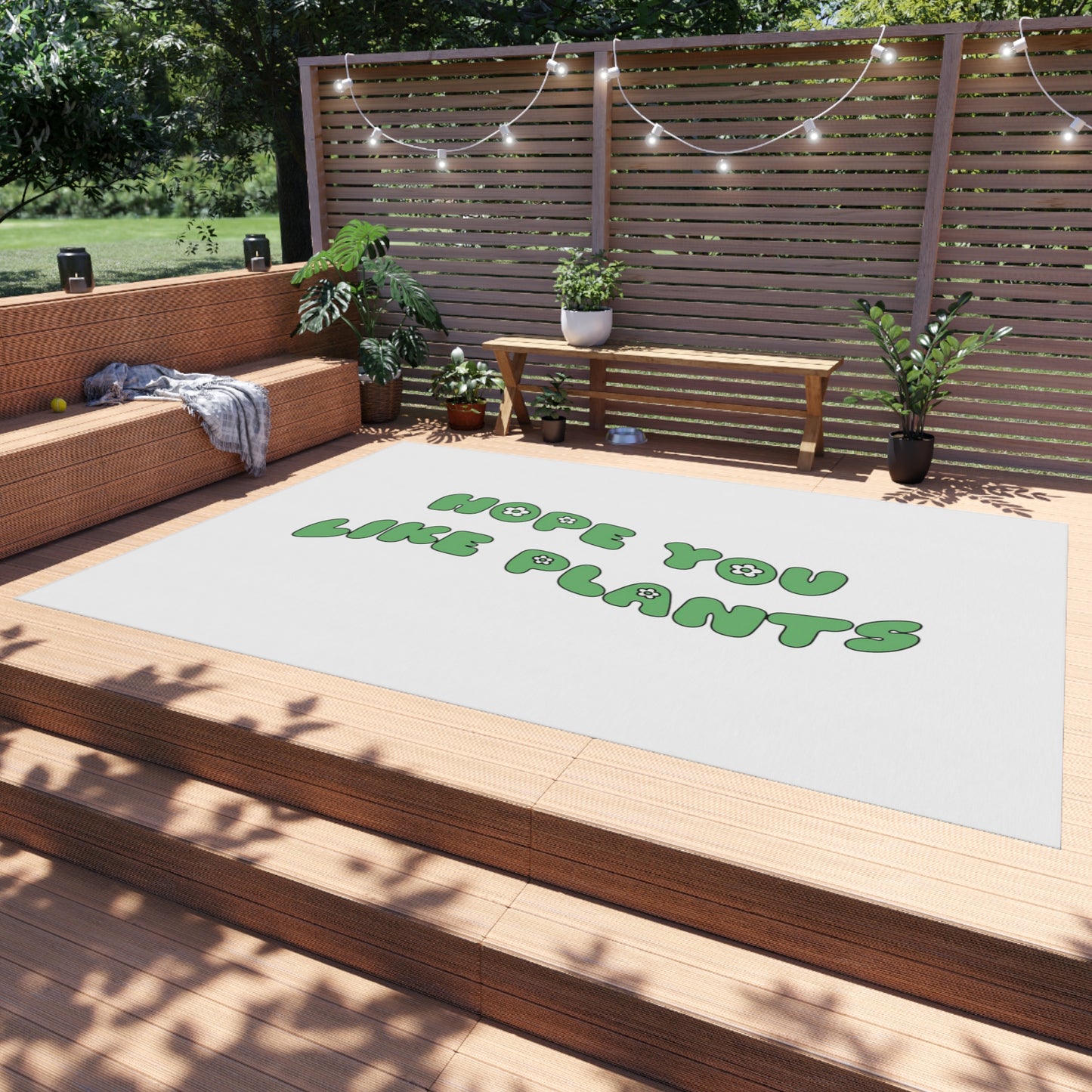 Hope You Like Plants Outdoor Rug