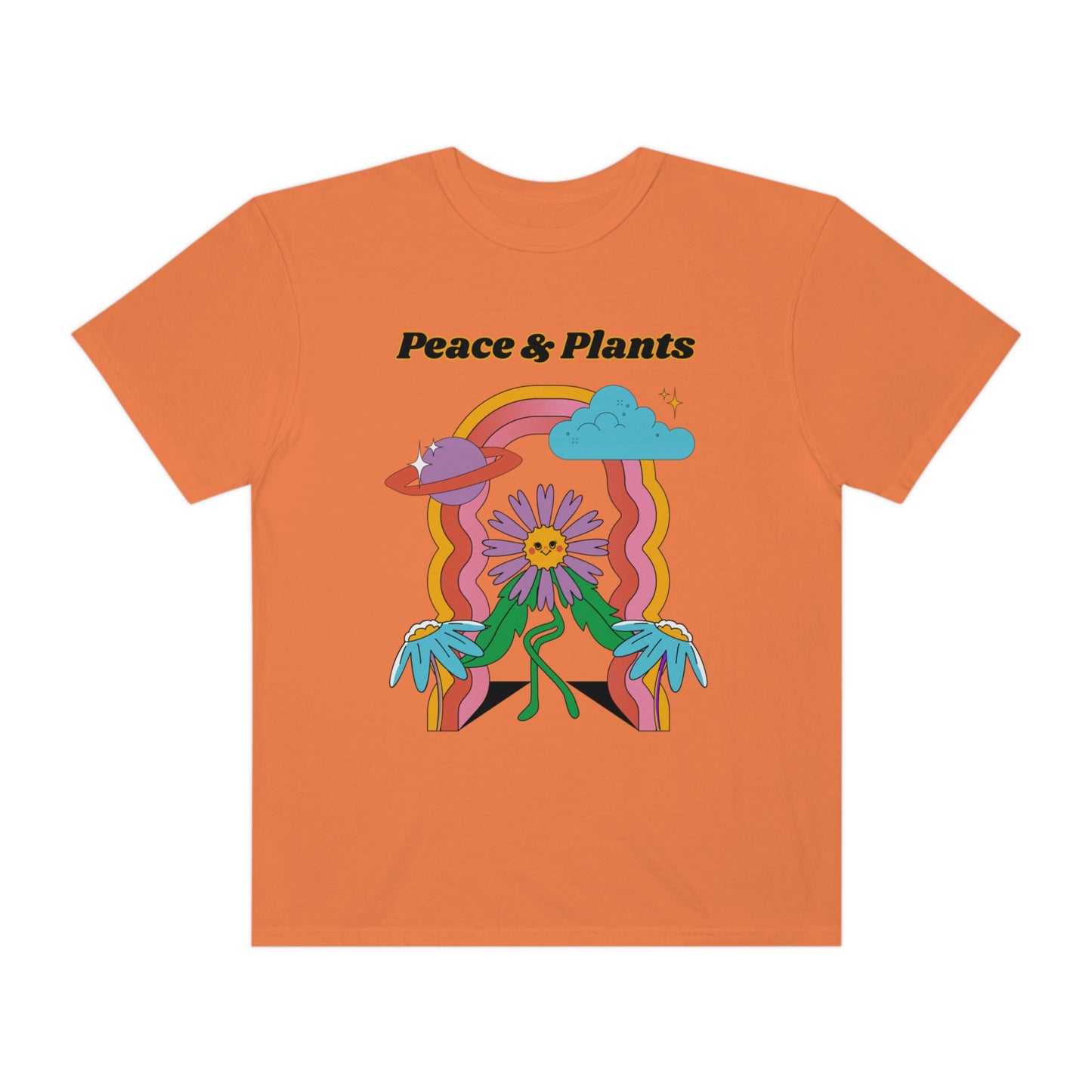 Peace & Plants Garment-Dyed T-shirt