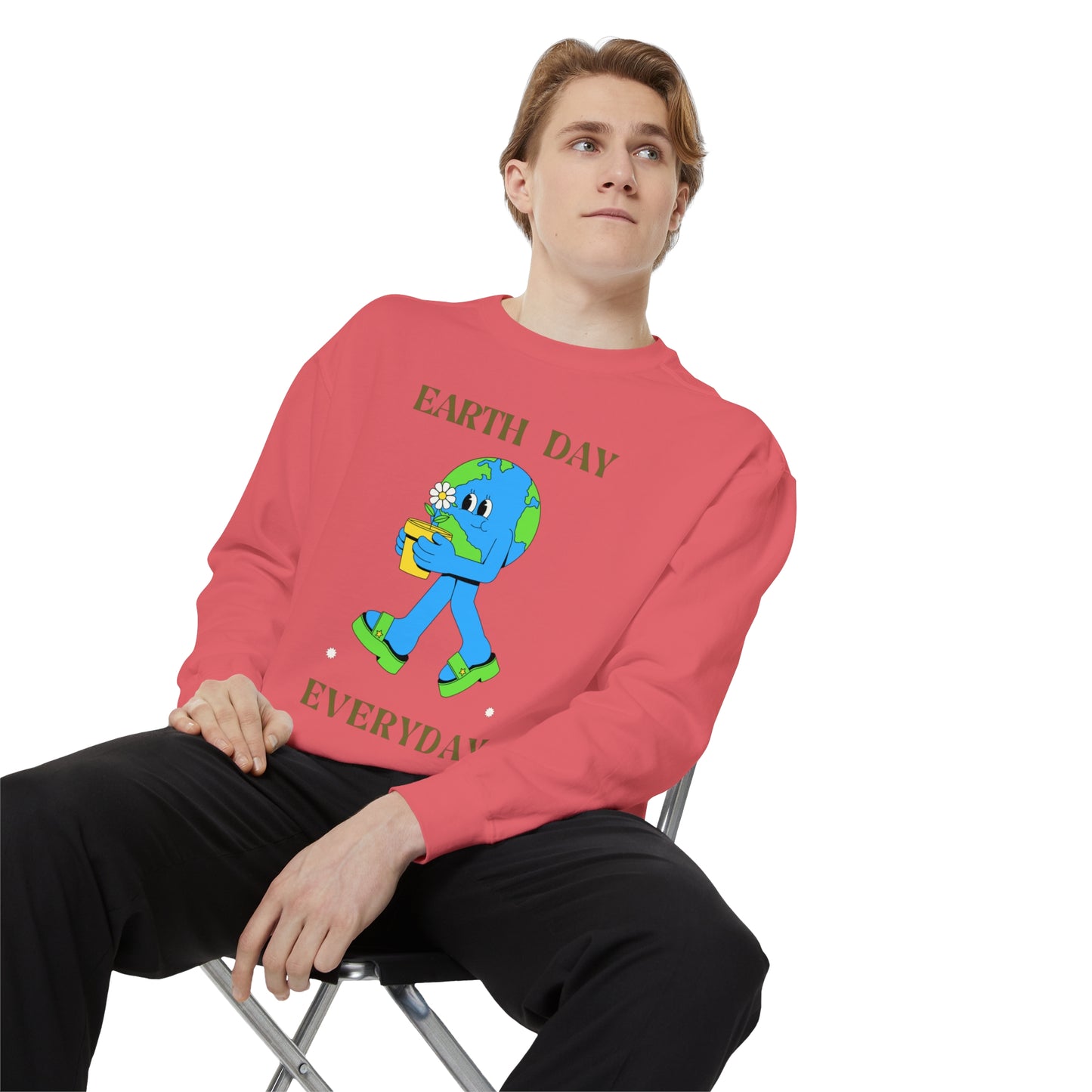 Earth Day Everyday Unisex Garment-Dyed Sweatshirt