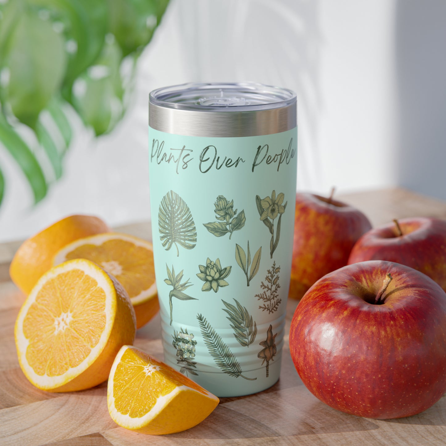 Plants Over People Ringneck Tumbler, 20oz