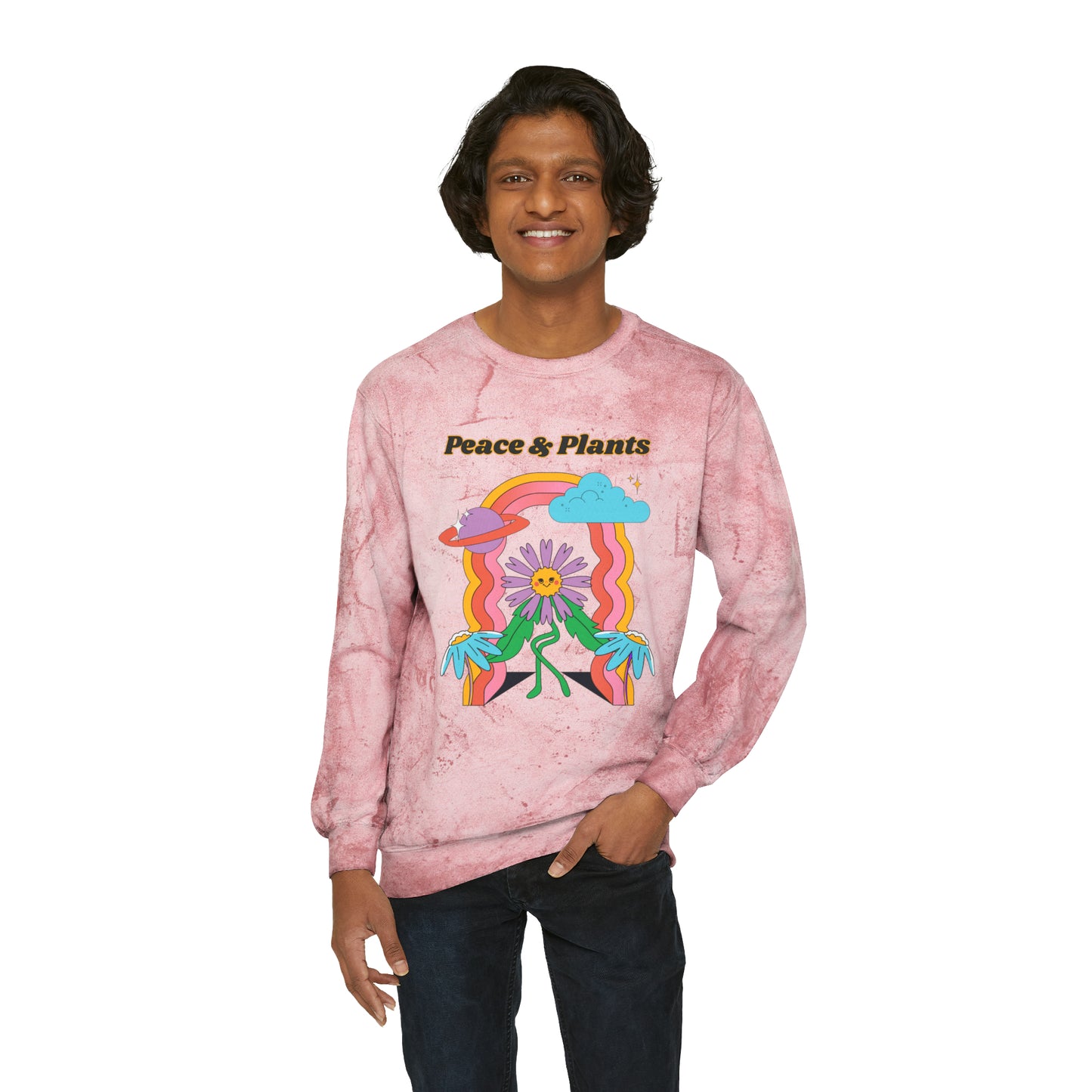 Peace & Plants Color Blast Crewneck