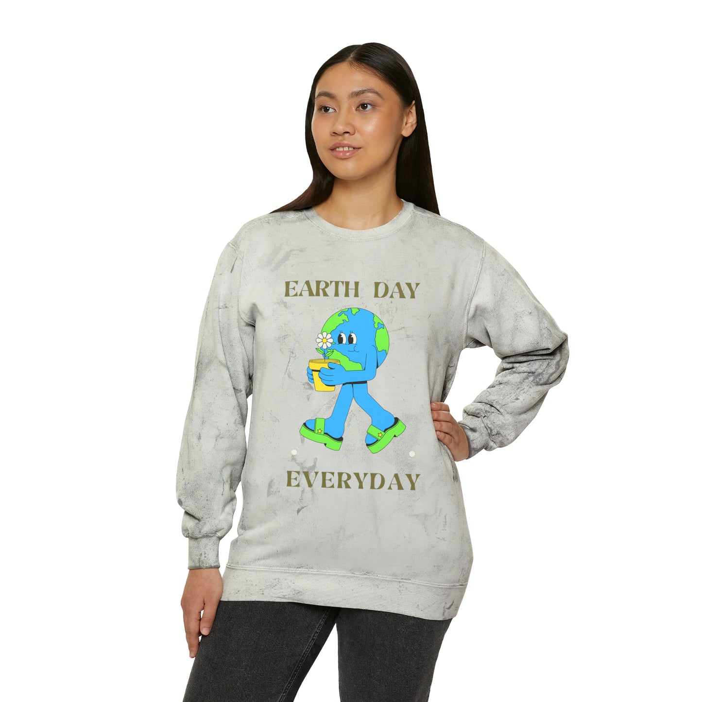 Earth Day Everyday Unisex Color Blast Crewneck