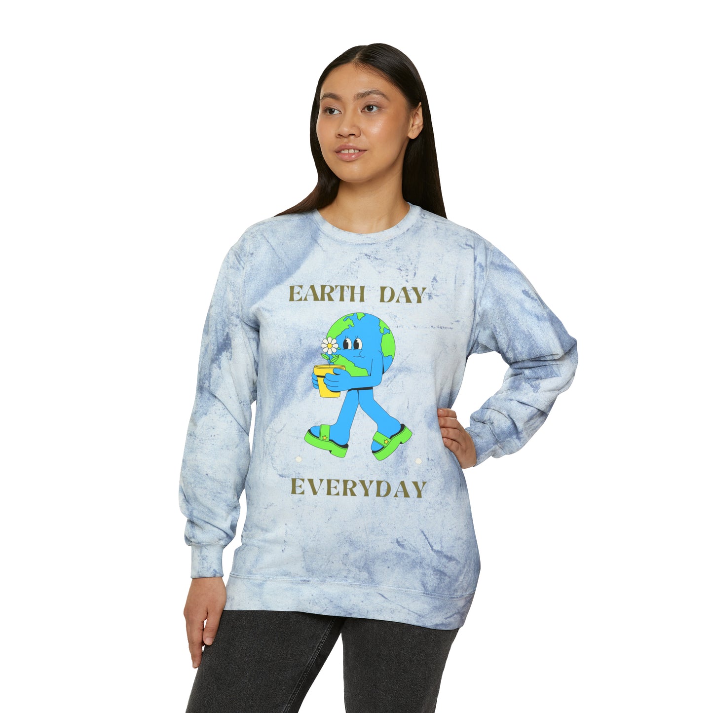 Earth Day Everyday Unisex Color Blast Crewneck