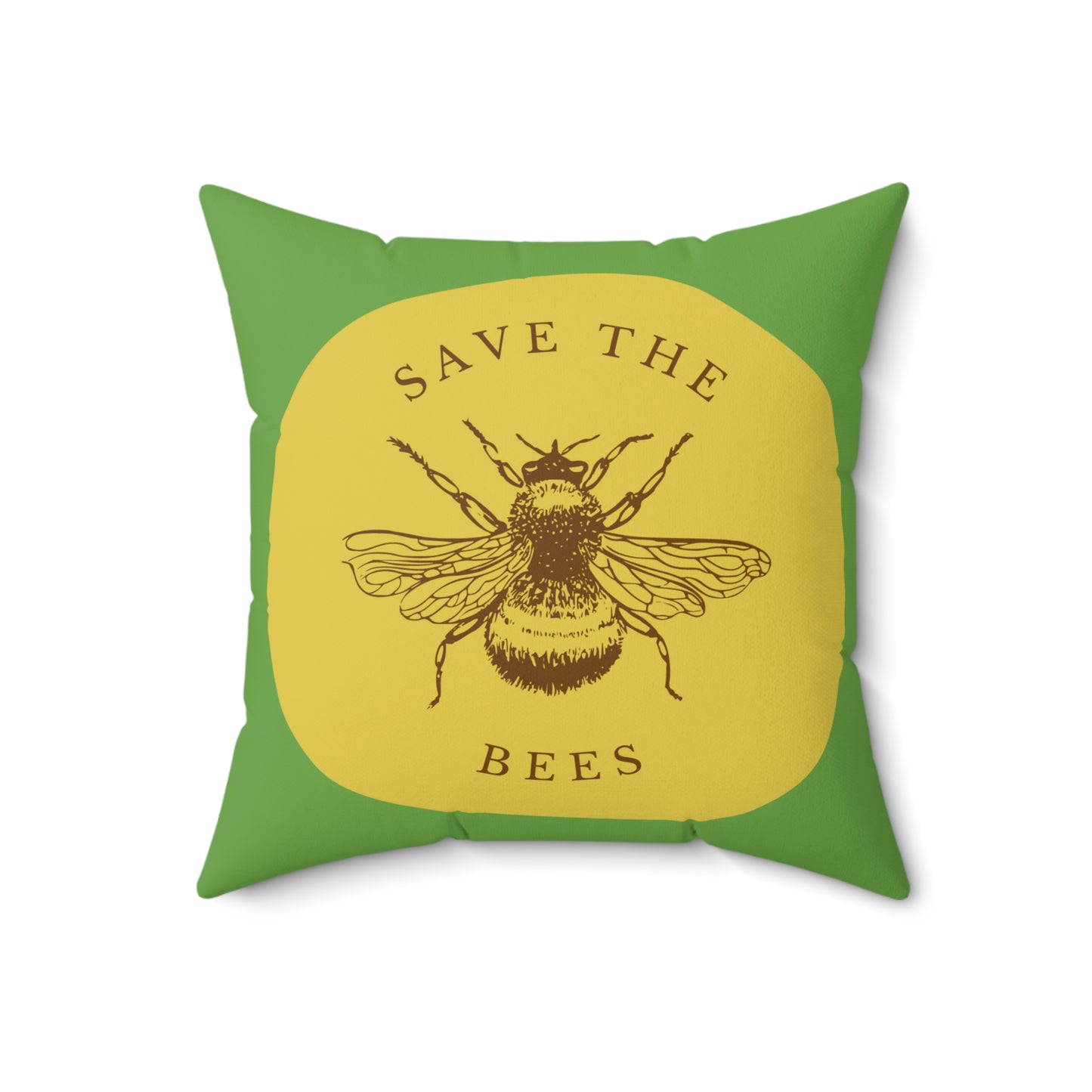 Save The Bees Spun Polyester Square Pillow