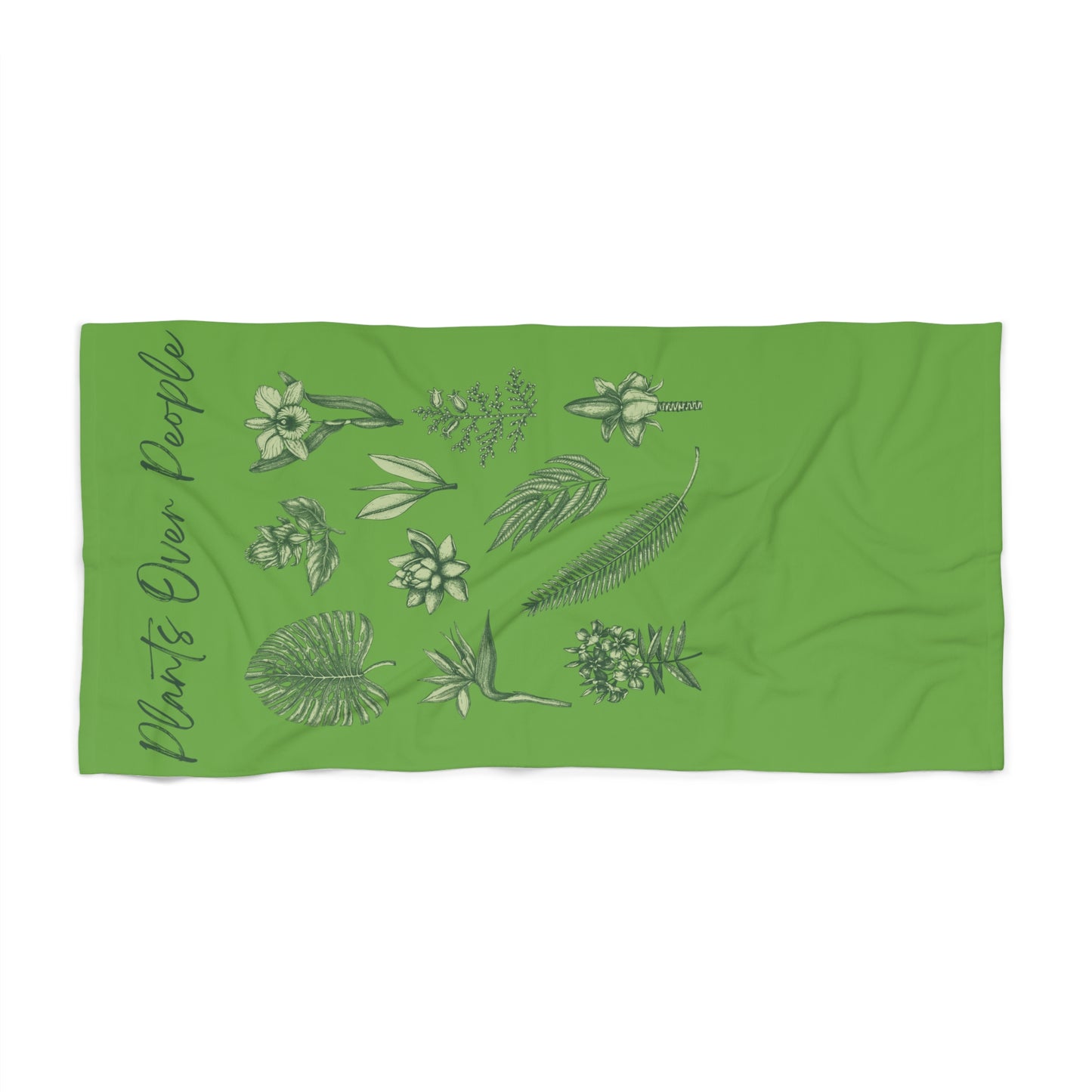 Plants Over People Beach Towel