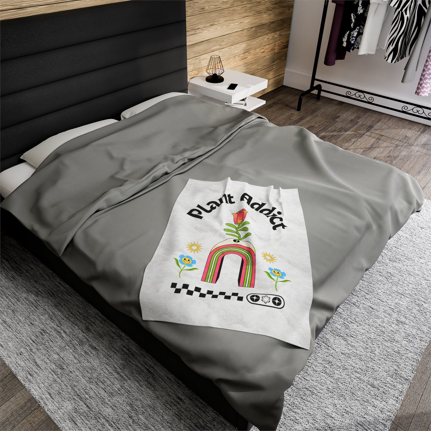 Plant Addict Velveteen Plush Blanket