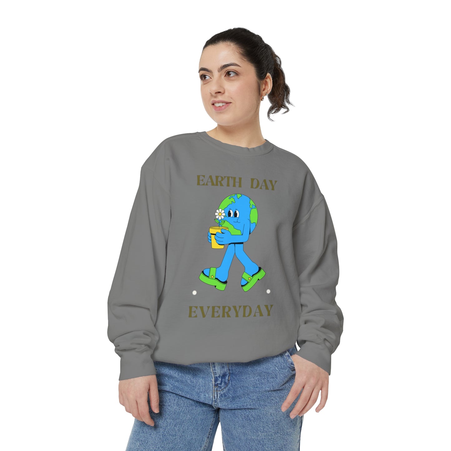 Earth Day Everyday Unisex Garment-Dyed Sweatshirt