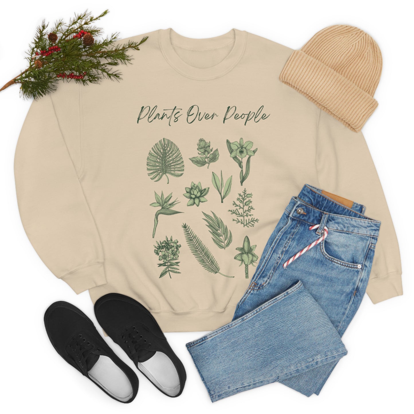 Plants Over People Unisex Crewneck
