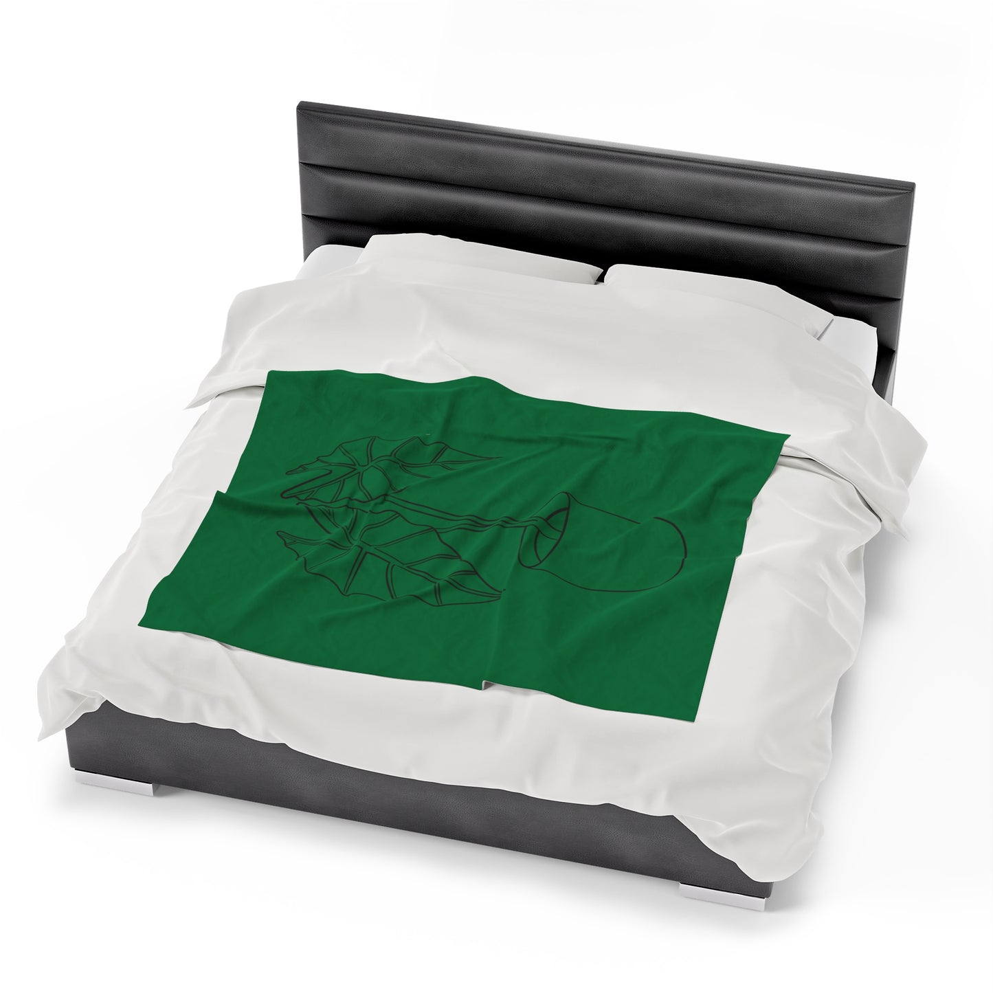 Alocasia Velveteen Plush Blanket
