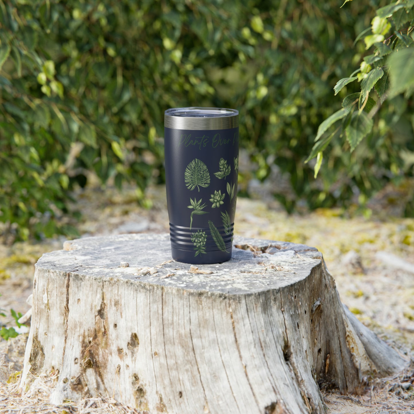 Plants Over People Ringneck Tumbler, 20oz