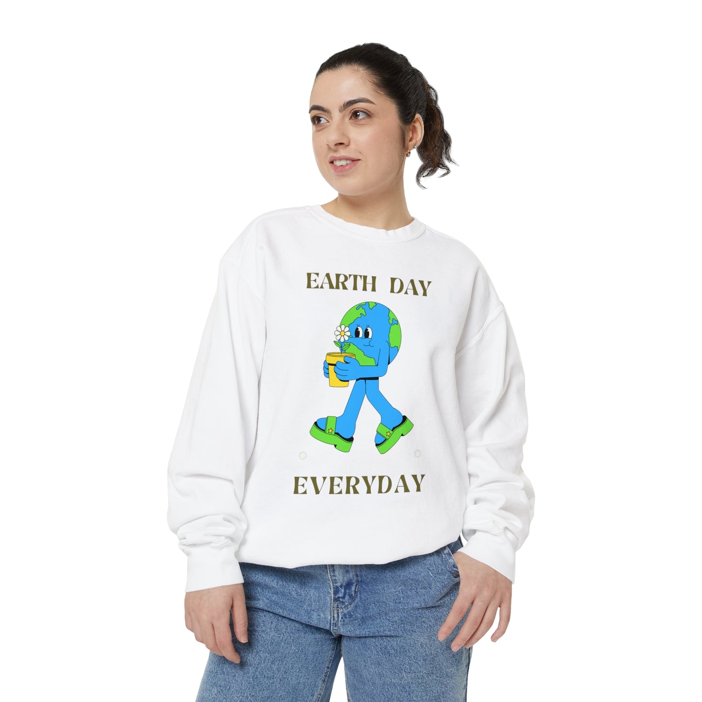 Earth Day Everyday Unisex Garment-Dyed Sweatshirt