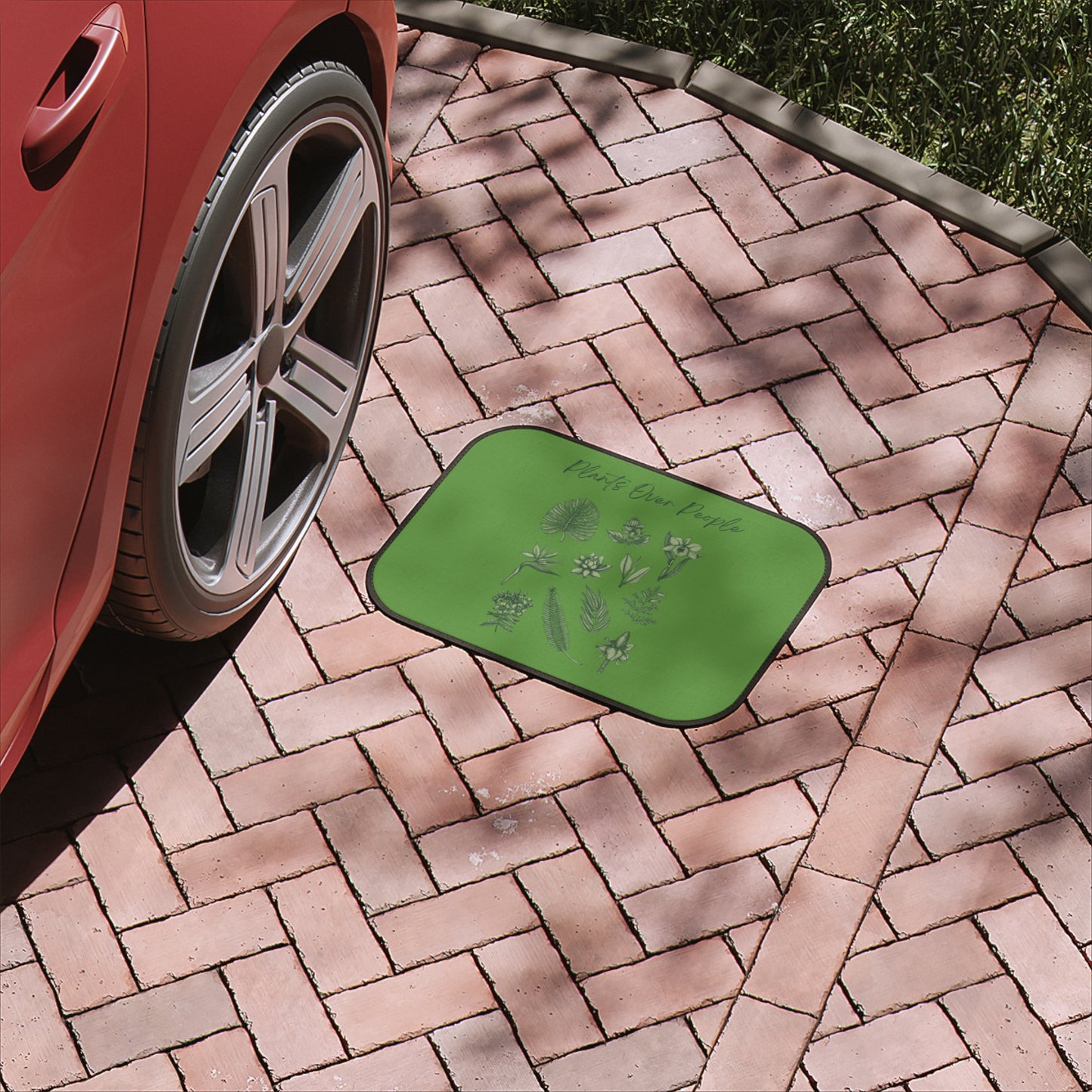 Plants Over People Car Floor Mats, 1pc