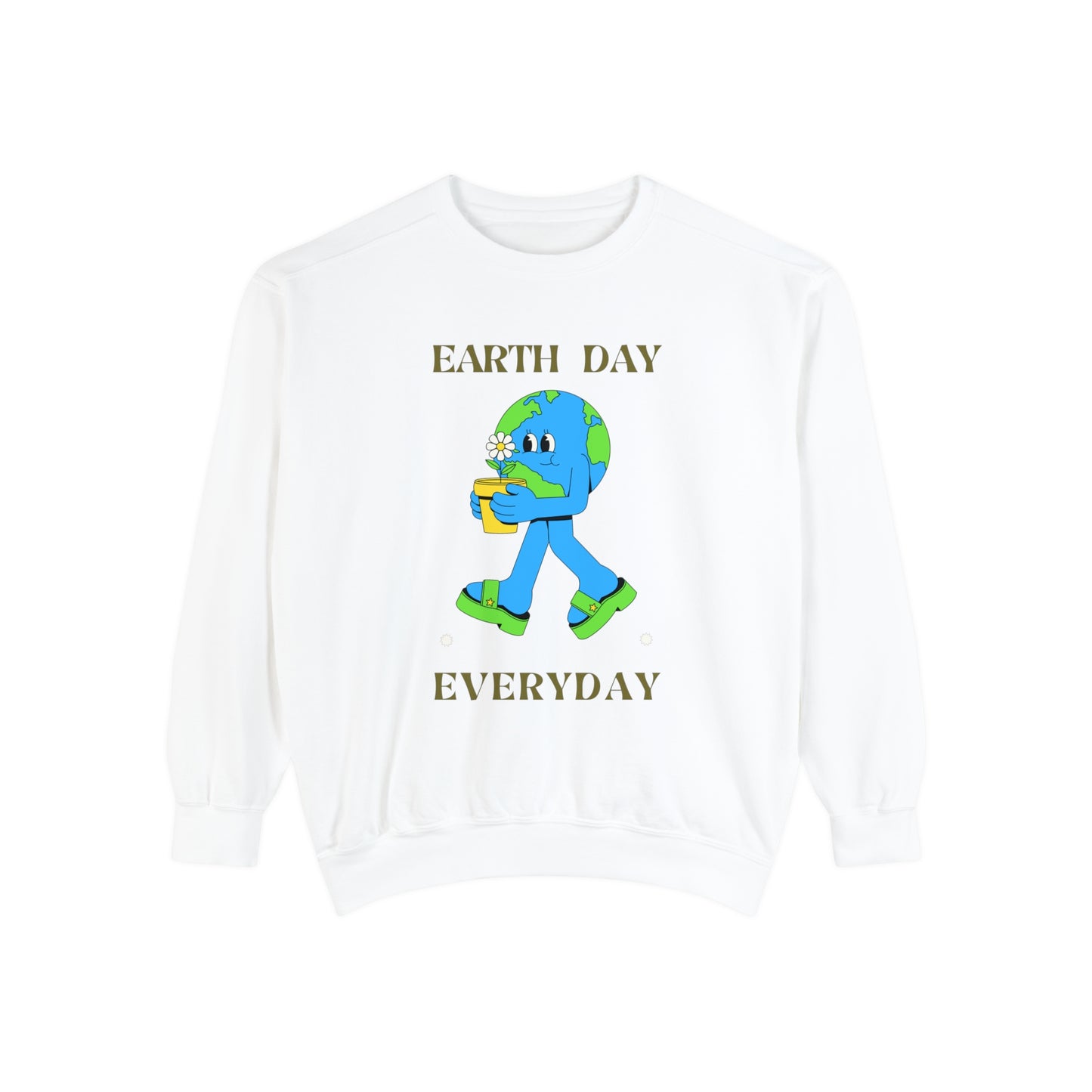 Earth Day Everyday Unisex Garment-Dyed Sweatshirt